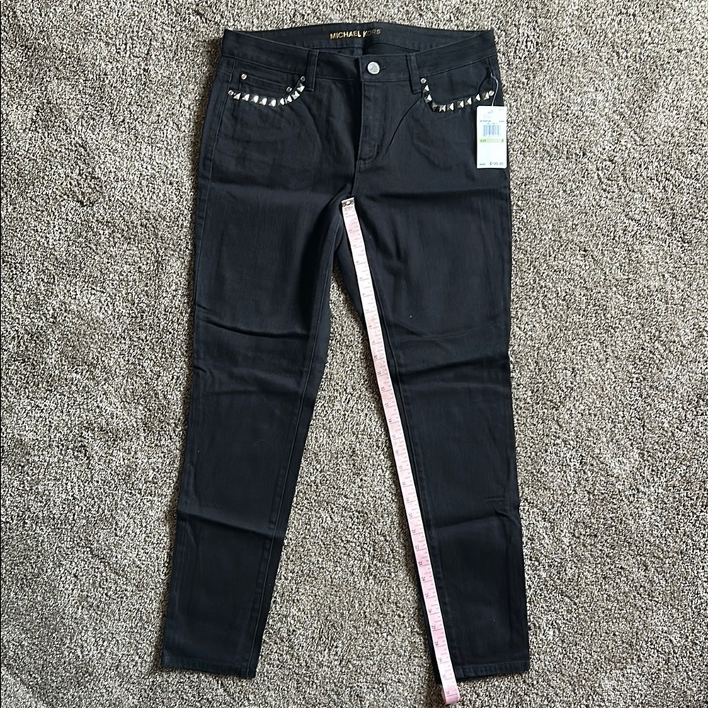 NEW! Michael Kors Studded Trim Skinny Jeans